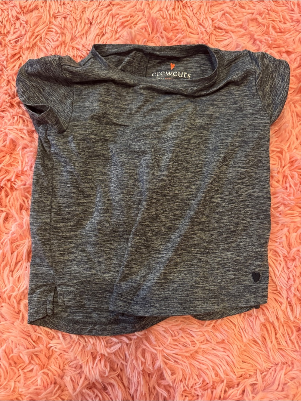 Crewcuts Heather Charcoal Gray Short Sleeve Tee